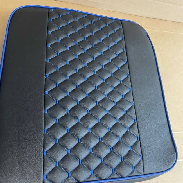 Potti Cushion for Thetford Porta Potti Box (47cm x 50cm) Single Diamond Blue