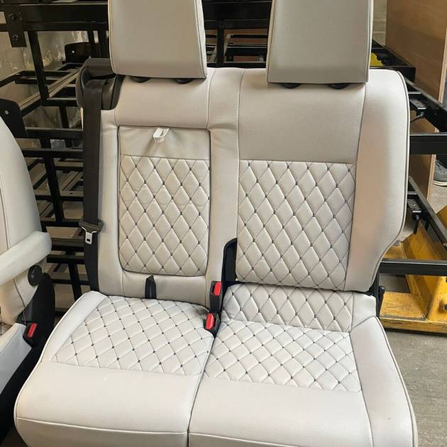 Grey Diamond Transit Custom 2+1 Matching Front Seats