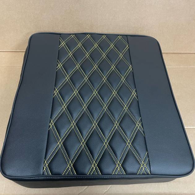 Potti Cushion for Thetford Porta Potti Box (47cm x 50cm) Double Diamond Yellow