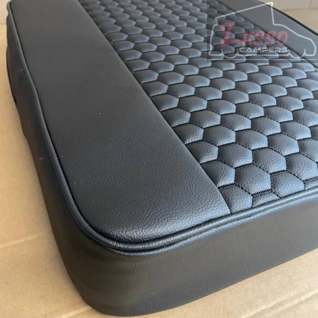 Potti Cushion for Thetford Porta Potti Box (47cm x 50cm) Honeycomb Black