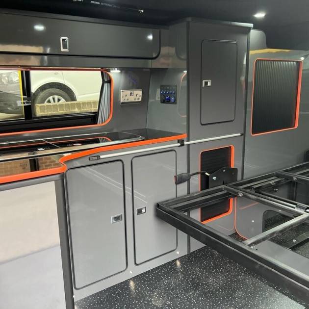 ASSEMBLED Camper Van Motorhome Furniture VW Transporter T5 T6 LWB lightweight